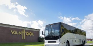 American Market meets with Van Hool %100 Electric Coach, CP45E