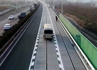 China solar powered highway is opening